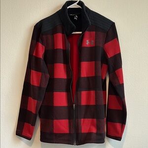 Under Armour Men's Checkered Red and Black Jacket